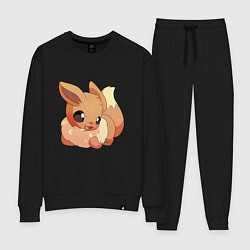 Костюм хлопковый женский Иви, цвет: черный