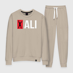Костюм хлопковый женский ALI, цвет: миндальный