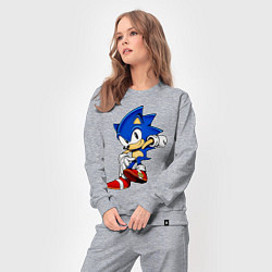 Костюм хлопковый женский SONIC, цвет: меланж — фото 2
