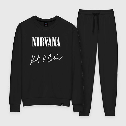 Женский костюм NIRVANA АВТОГРАФ КУРТА КОБЕЙНА / Черный – фото 1