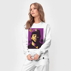 Костюм хлопковый женский Ice Cube, цвет: белый — фото 2