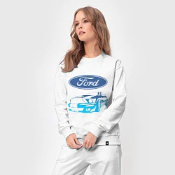 Костюм хлопковый женский Ford Z, цвет: белый — фото 2