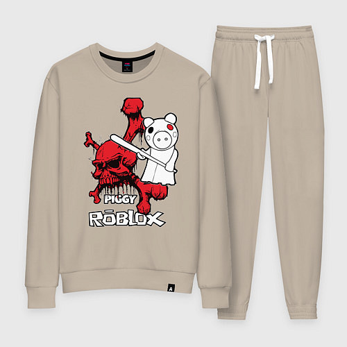 Женский костюм Свинка Пигги из Roblox / Миндальный – фото 1