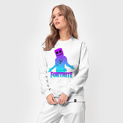 Костюм хлопковый женский FORTNITE x MARSHMELLO, цвет: белый — фото 2