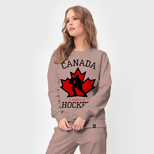 Женский костюм Canada Hockey / Пыльно-розовый – фото 3