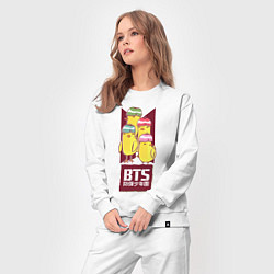 Костюм хлопковый женский BTS Чики, цвет: белый — фото 2