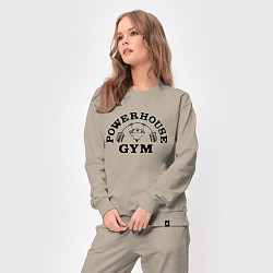 Костюм хлопковый женский GYM, цвет: миндальный — фото 2