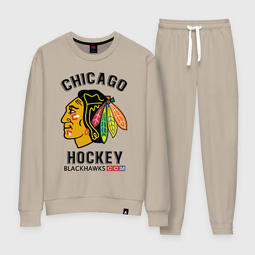 Женский костюм CHICAGO BLACKHAWKS NHL / Миндальный – фото 1