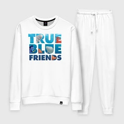 Костюм хлопковый женский True Blue Friends, цвет: белый