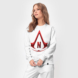 Костюм хлопковый женский Assassins Creed Netflix, цвет: белый — фото 2