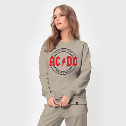 Костюм хлопковый женский ACDC, цвет: миндальный — фото 2