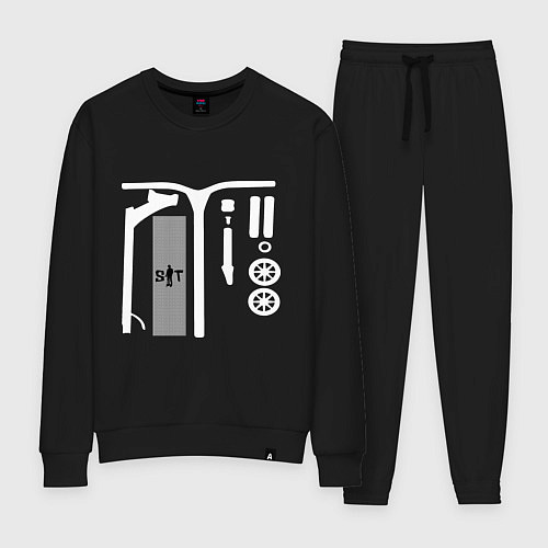 Женский костюм Самокат фристайл Кастом / Черный – фото 1