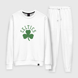 Костюм хлопковый женский Boston Celtics, цвет: белый