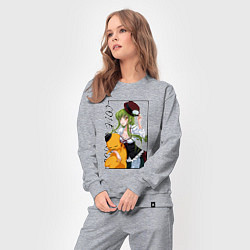 Костюм хлопковый женский C C Код Гиас, цвет: меланж — фото 2