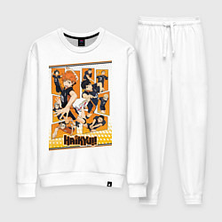 Костюм хлопковый женский Haikyuu Haikyu Haikuu, цвет: белый