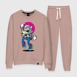 Костюм хлопковый женский Hipster, цвет: пыльно-розовый