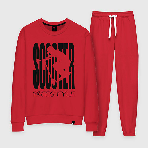 Женский костюм Самокатер на стиле / Красный – фото 1