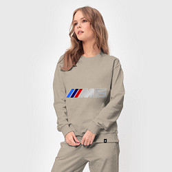 Костюм хлопковый женский BMW M5, цвет: миндальный — фото 2