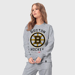 Костюм хлопковый женский BOSTON BRUINS NHL, цвет: меланж — фото 2