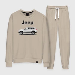 Костюм хлопковый женский Jeep, цвет: миндальный