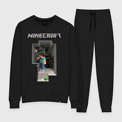Костюм хлопковый женский Minecraft, цвет: черный