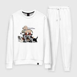 Костюм хлопковый женский One Punch Man, цвет: белый