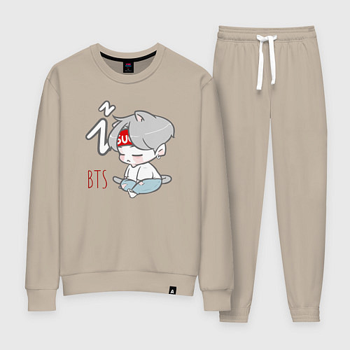 Женский костюм BTS sleep / Миндальный – фото 1