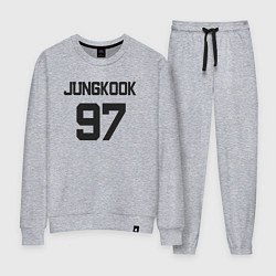 Костюм хлопковый женский BTS - Jungkook 97, цвет: меланж