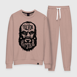 Костюм хлопковый женский TREVOR IS NOT A HIPSTER, цвет: пыльно-розовый