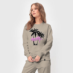 Костюм хлопковый женский GTA Vice City, цвет: миндальный — фото 2