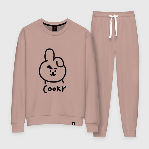 Женский костюм COOKY BTS / Пыльно-розовый – фото 1