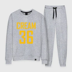 Костюм хлопковый женский CREAM 36, цвет: меланж