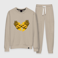 Костюм хлопковый женский Wu-Tang Forever, цвет: миндальный