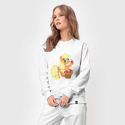Костюм хлопковый женский Applejack, цвет: белый — фото 2
