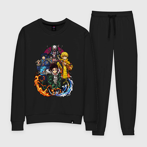 Женский костюм КЛИНОК, РАССЕКАЮЩИЙ ДЕМОНОВ / Черный – фото 1