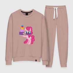 Костюм хлопковый женский My Little Pony Pinkie Pie, цвет: пыльно-розовый