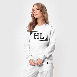 Костюм хлопковый женский Hockey life HL logo, цвет: белый — фото 2