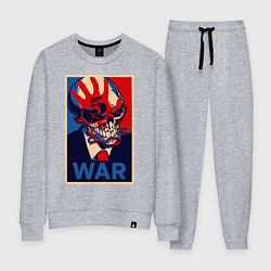 Костюм хлопковый женский FFDP War, цвет: меланж