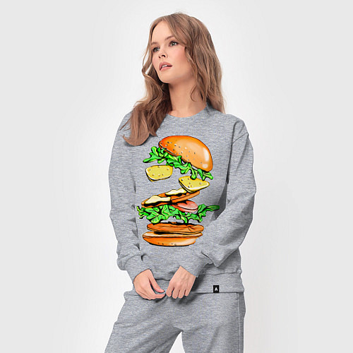 Женский костюм King Burger / Меланж – фото 3