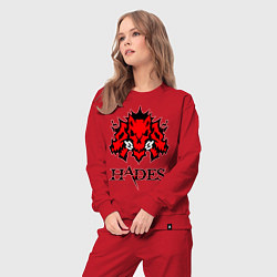 Костюм хлопковый женский Hades, цвет: красный — фото 2