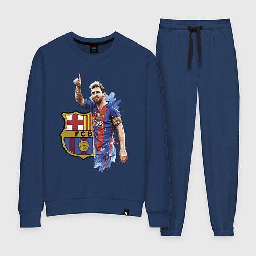 Женский костюм Lionel Messi Barcelona Argentina! / Тёмно-синий – фото 1