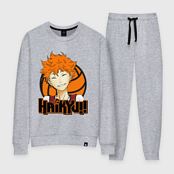 Костюм хлопковый женский Haikyu Улыбка Хинаты, цвет: меланж