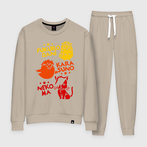 Женский костюм Символы школ Haikyu!! / Миндальный – фото 1