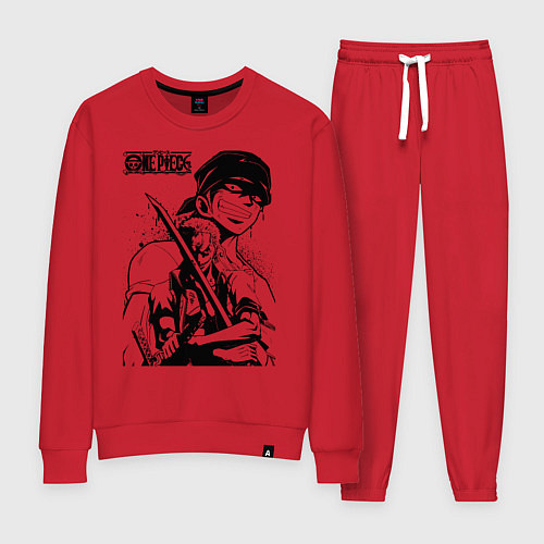 Женский костюм Ророноа Зоро One Piece / Красный – фото 1