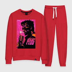 Костюм хлопковый женский Тайлер Дёрден, Бойцовский клуб, цвет: красный