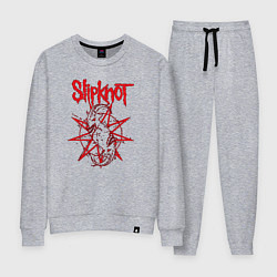 Костюм хлопковый женский Slipknot Slip Goats Art, цвет: меланж