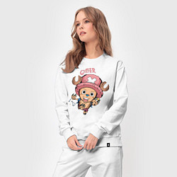 Костюм хлопковый женский Тони Тони Чоппер One Piece, цвет: белый — фото 2