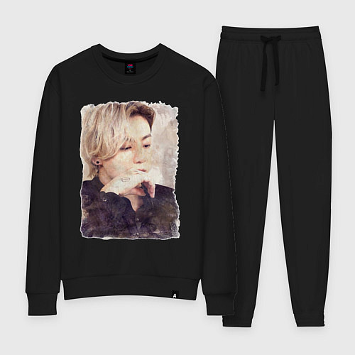 Женский костюм Задумчивый Чонгук / Черный – фото 1