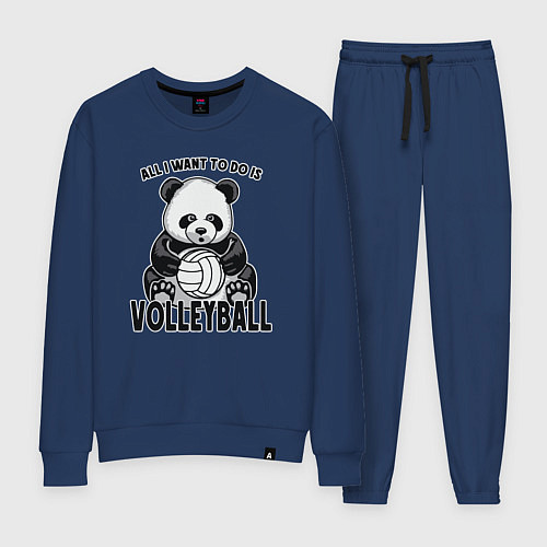 Женский костюм Volleyball Panda / Тёмно-синий – фото 1