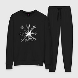 Костюм хлопковый женский VEGVISIR РУНЫ RUNES Z, цвет: черный